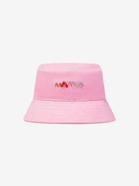 MARNI Girls Logo Bucket Hat in Pink