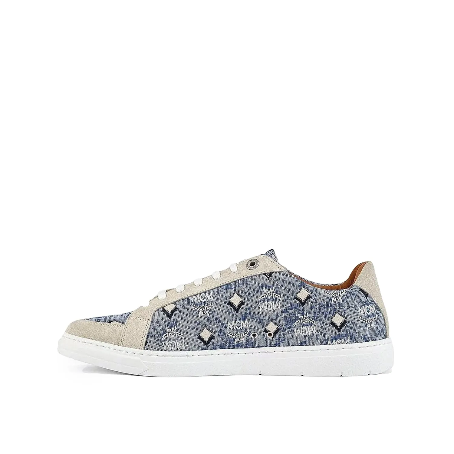 MCM Men's Terrain Lo Sneakers in Vintage Jacquard Monogram