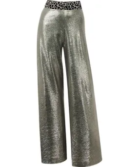 Me & Thee Women's Minnie Me Gold Metallic Trousers