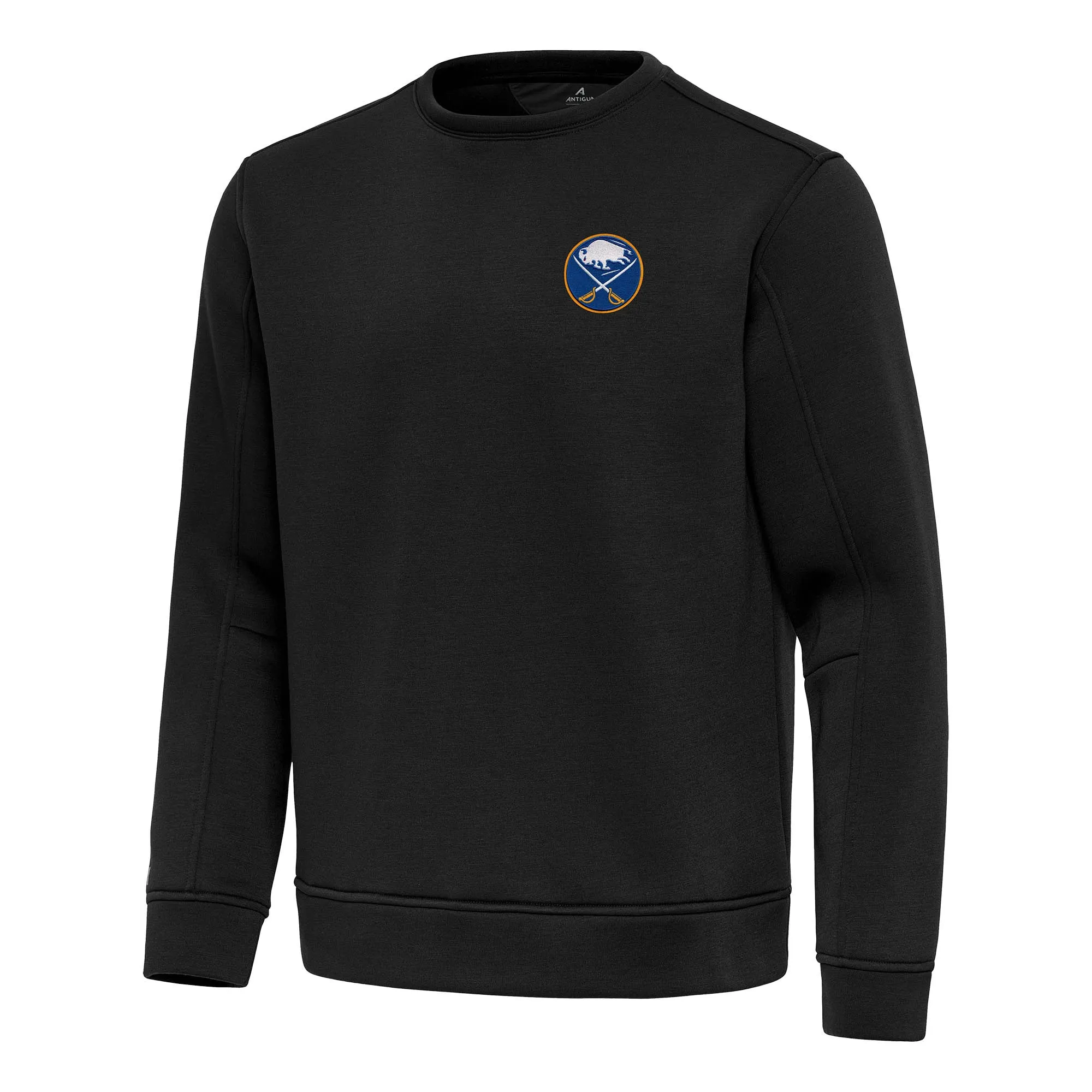 Men's Buffalo Sabres Antigua Black Relevant Lightweight Pullover Sweatshirt