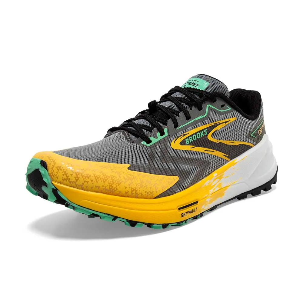 Men's Catamount 3 Trail Running Shoe - Lemon Chrome/Sedona Sage - Regular (D)