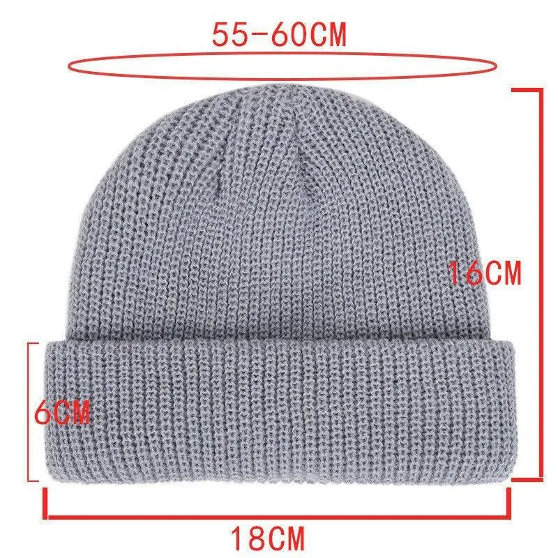 Men'S Solid Color Warm Knitted Hat 81557867Y