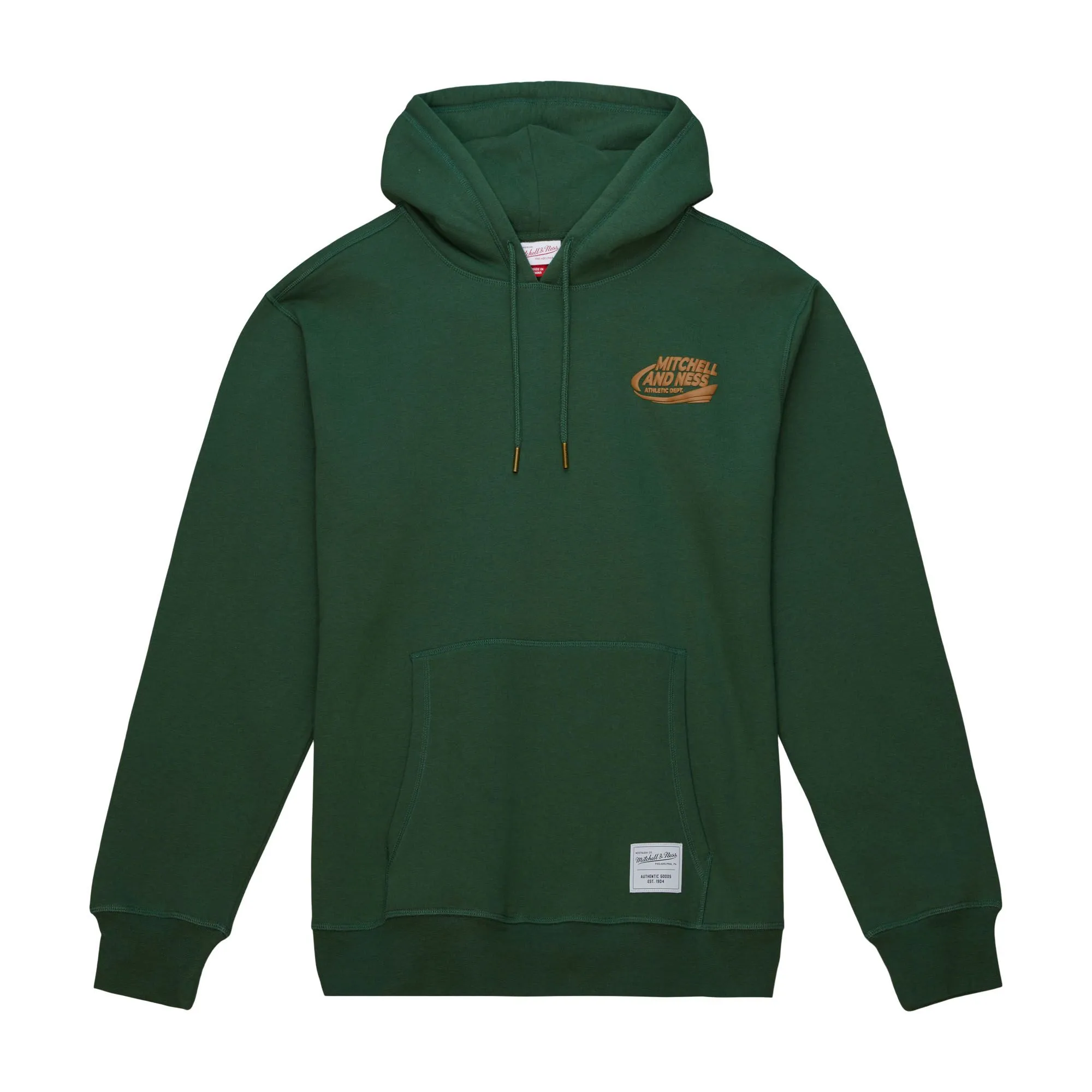 Mitchell & Ness Essential Graphic Logo Hoodie Green