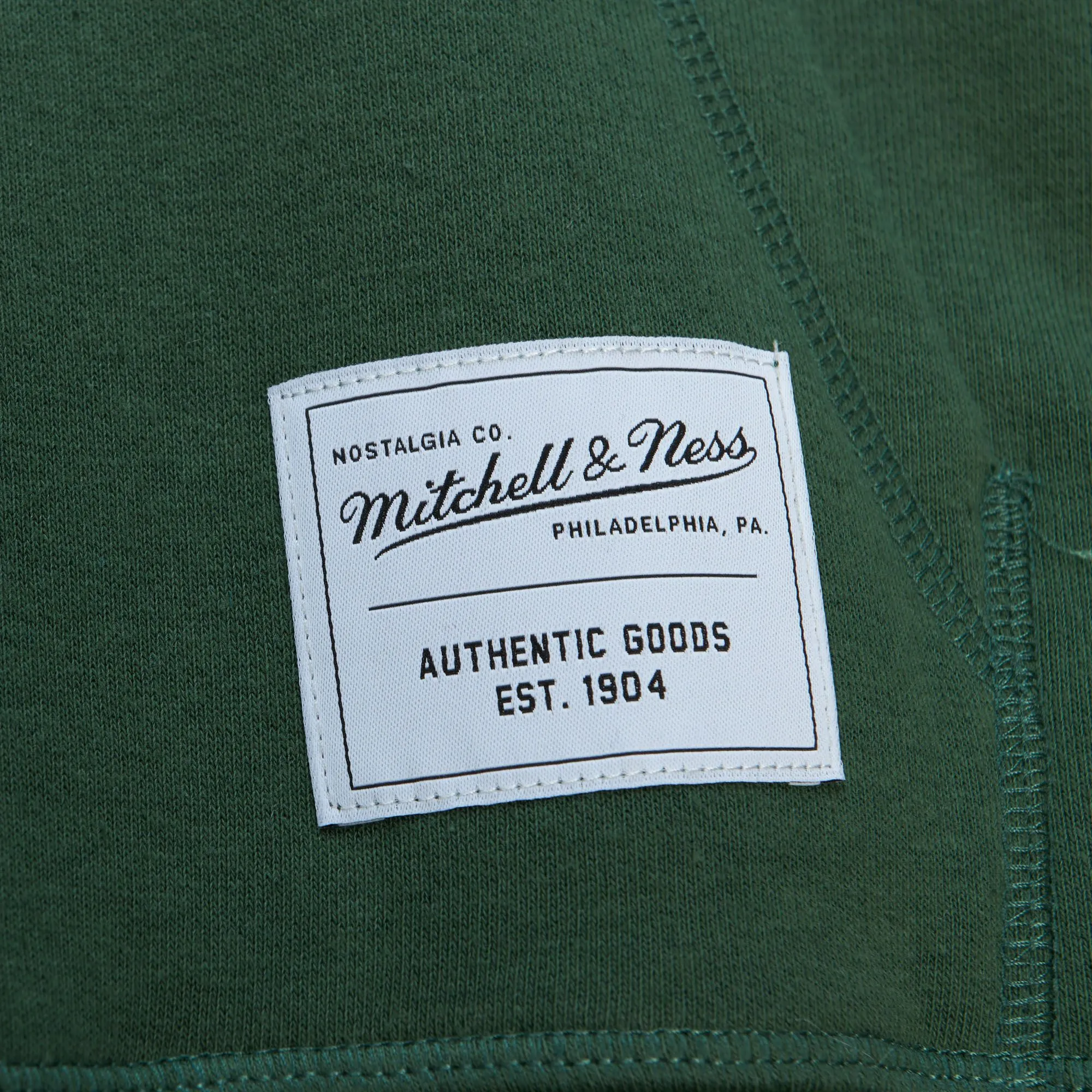 Mitchell & Ness Essential Graphic Logo Hoodie Green