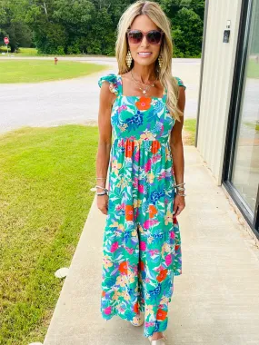 MIXING FLORALS DRESS