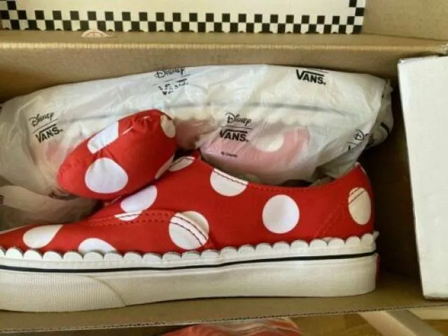 NEW Disney x Vans Authentic Gore Skate Shoe Minnie's Mou...