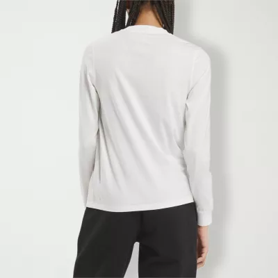 new!Reebok Womens Crew Neck Long Sleeve T-Shirt