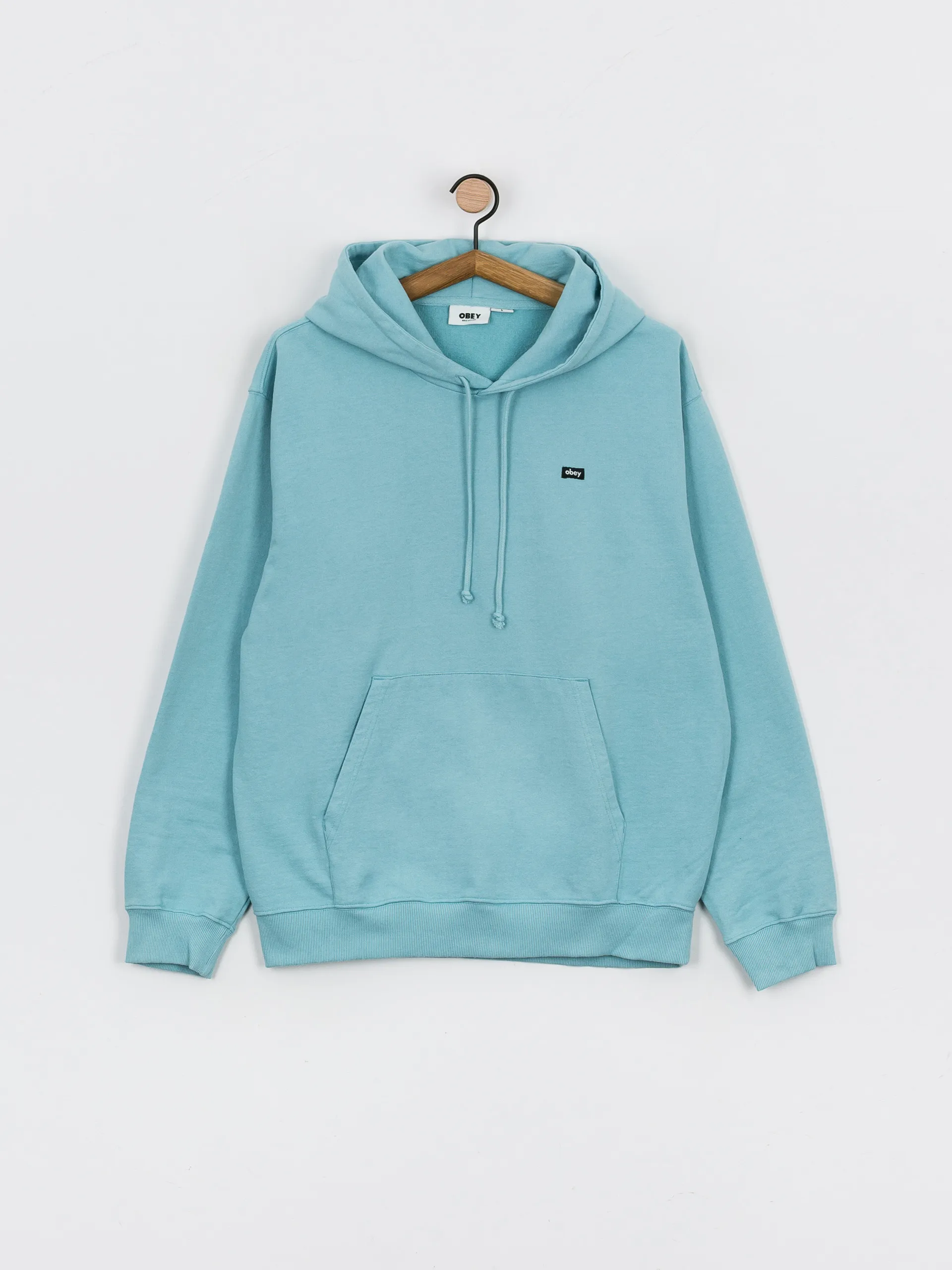 OBEY Timeless Recycled Heavy HD Hoodie (pigment turquoise tonic)