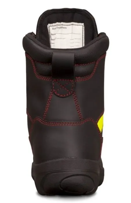 OLIVER HS66 Series Black 180mm Lace Up Wildland Fire Fighters Boot, Composite Toe Cap, Optional Lace In Zipper Attachment