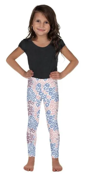 Pastel Leopard Print Kid's Leggings