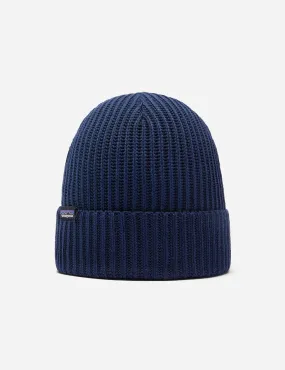 Patagonia Fisherman's Rolled Beanie Hat - Navy Blue