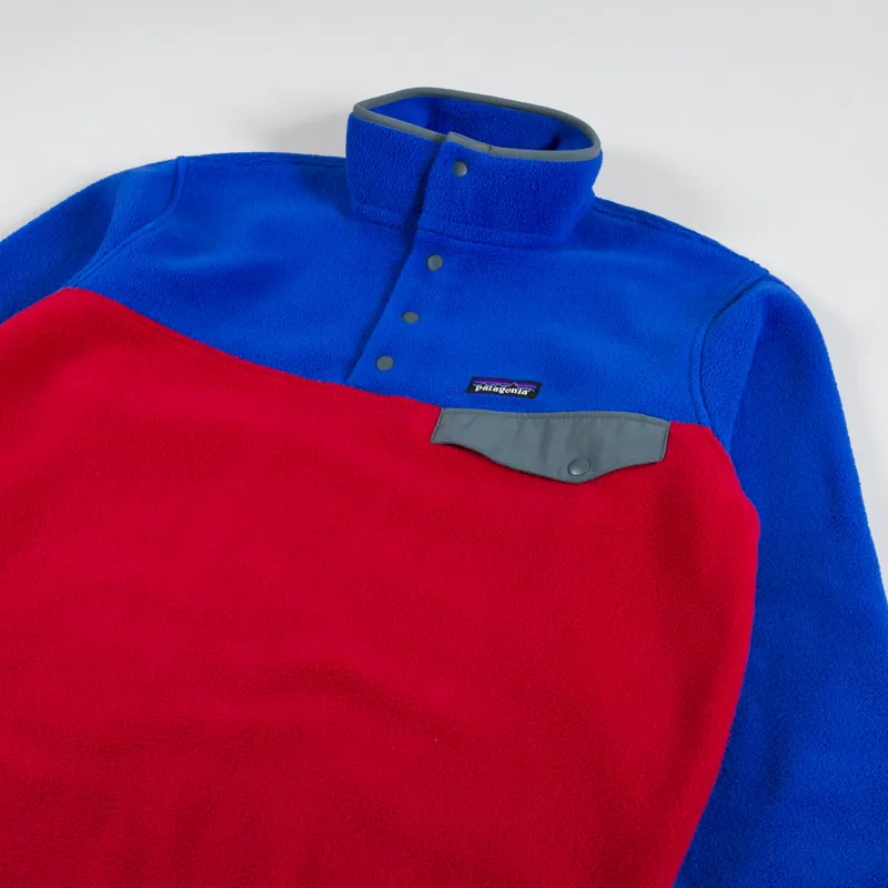 Patagonia Lightweight Synchilla Snap-T Fleece Pullover Touring Red