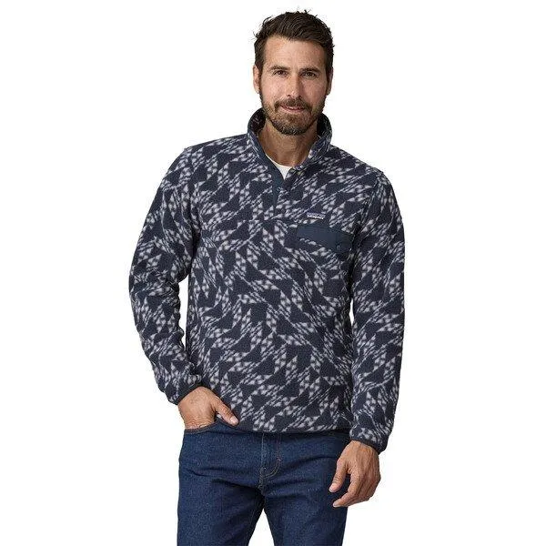 Patagonia Men's Lightweight Synchilla Snap-T Pullover - Navy | George Fisher