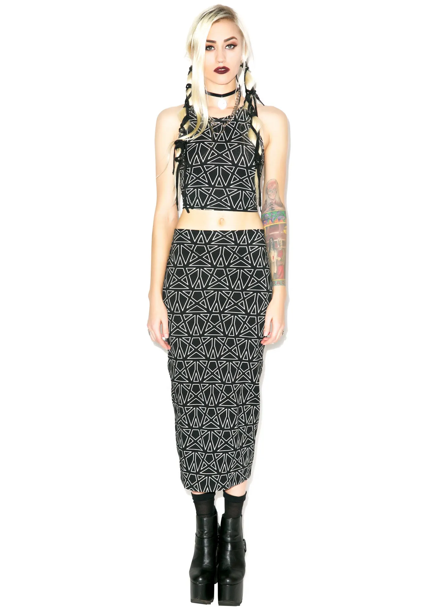 Pentagram Bobby Skirt-