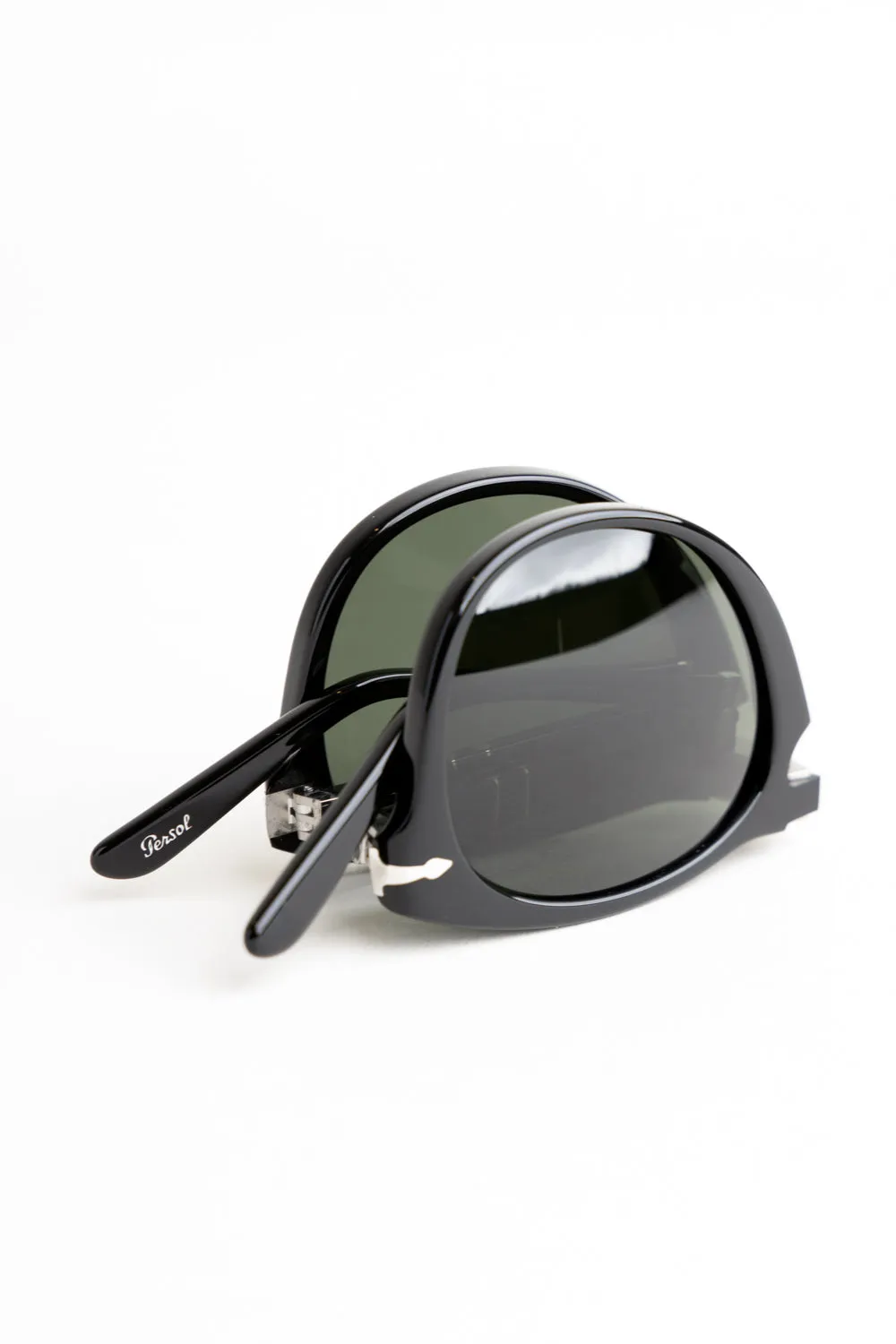 Persol Black/Green 714 Sunglasses