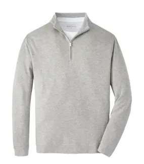 Peter Millar Crown Comfort Pullover in Light Gray