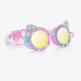 Pink & Purple Cats Eyes Swimming Goggles