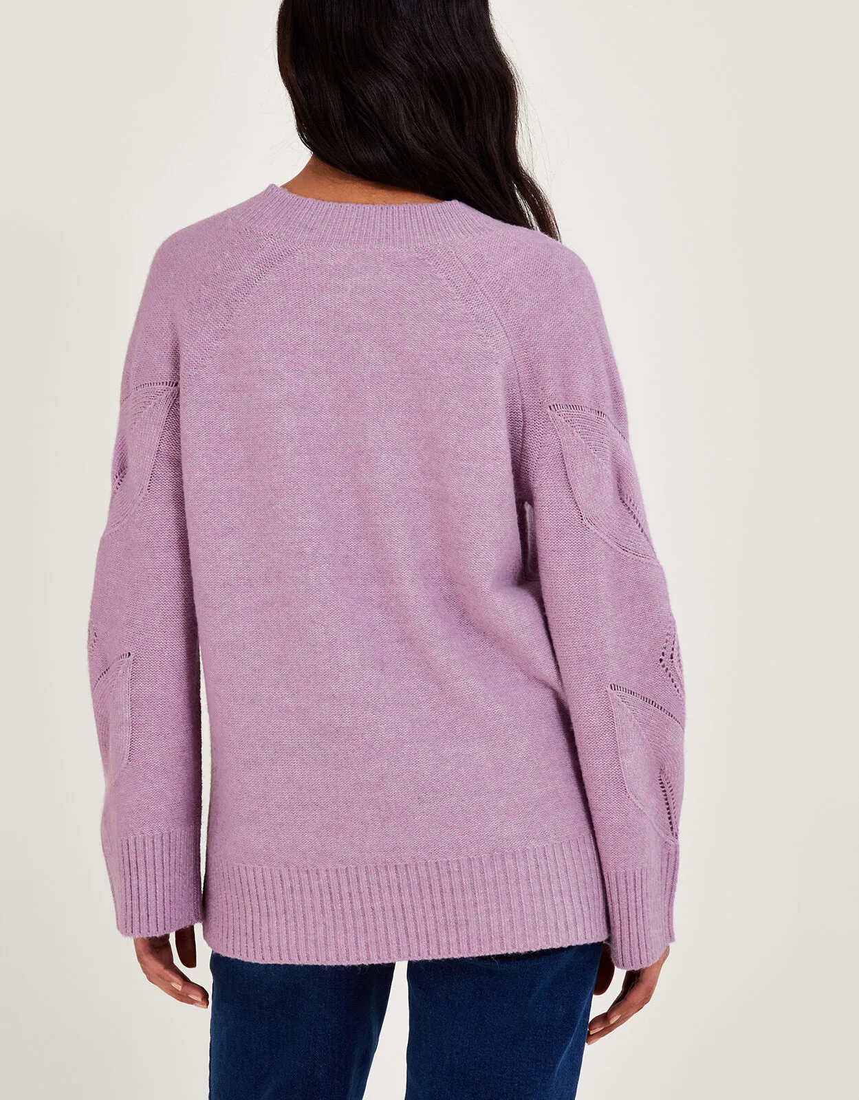 Pointelle Jumper Purple