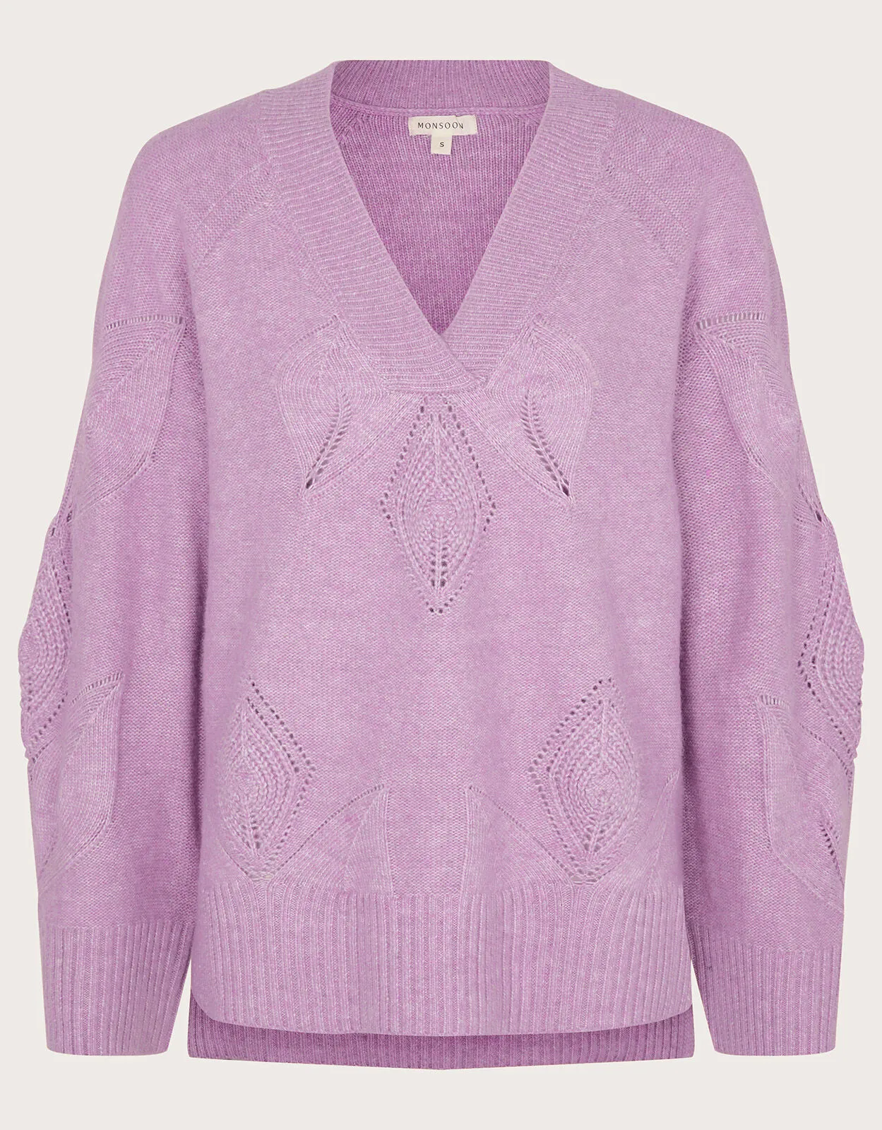 Pointelle Jumper Purple