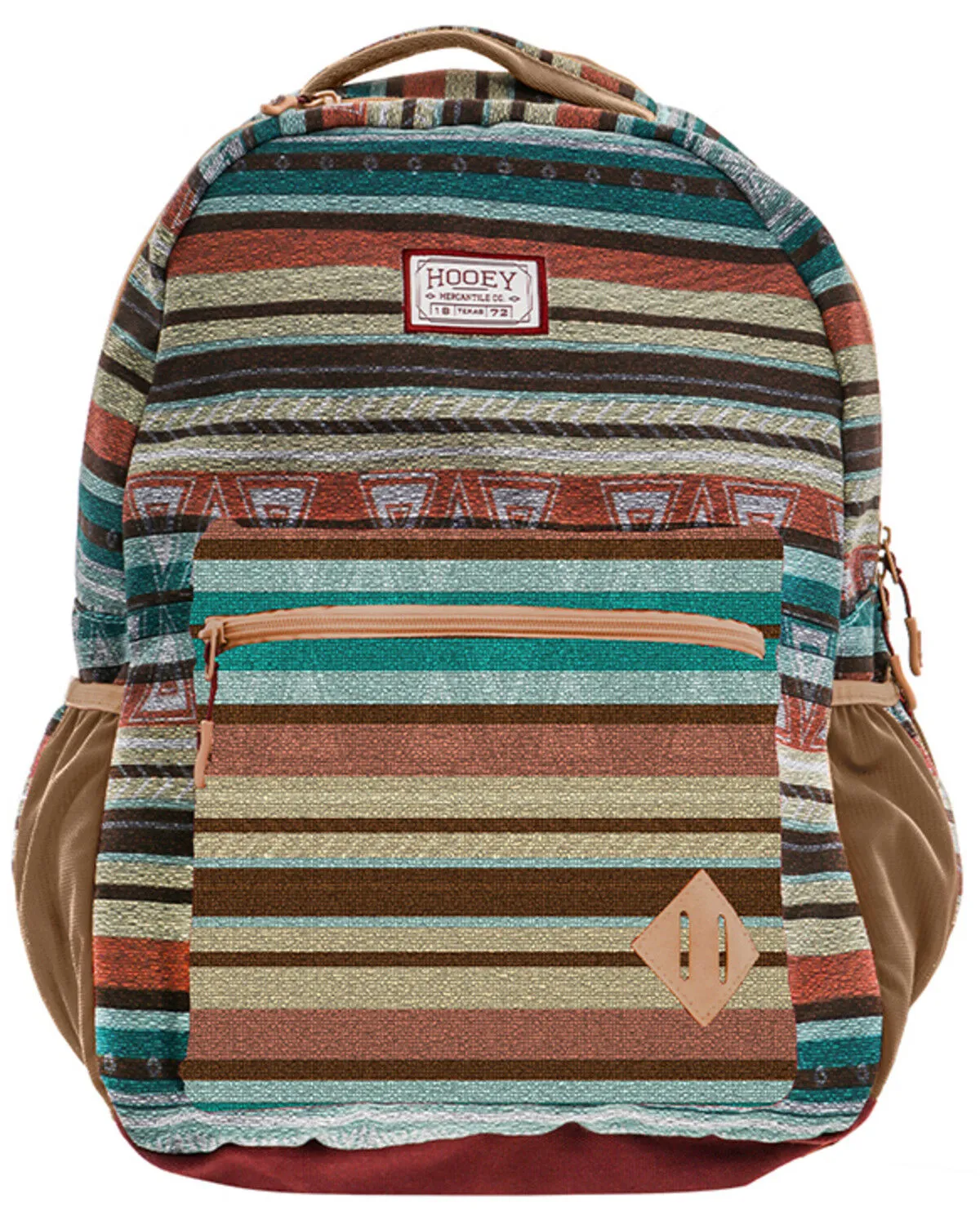 Product Name:  Hooey Recess Serape Striped Print Logo Backpack