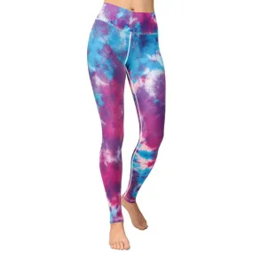 Purple Tie Dye Yoga Leggings