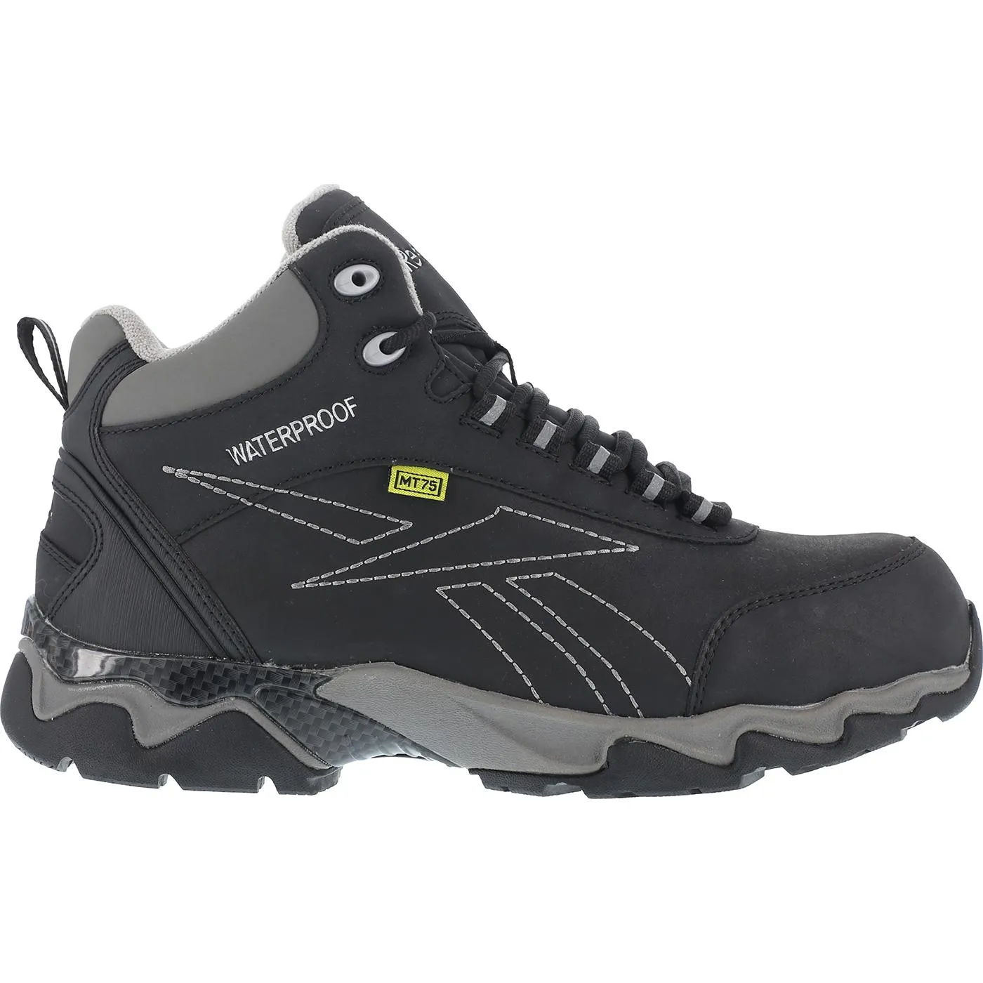 Reebok Beamer Men's Composite Toe Internal Metatarsal Guard Waterproof Black Work Hiker