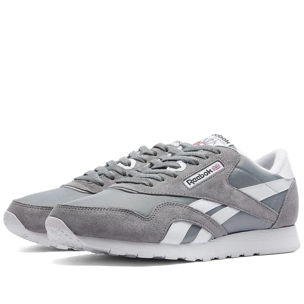 Reebok CL NylonGrey & White