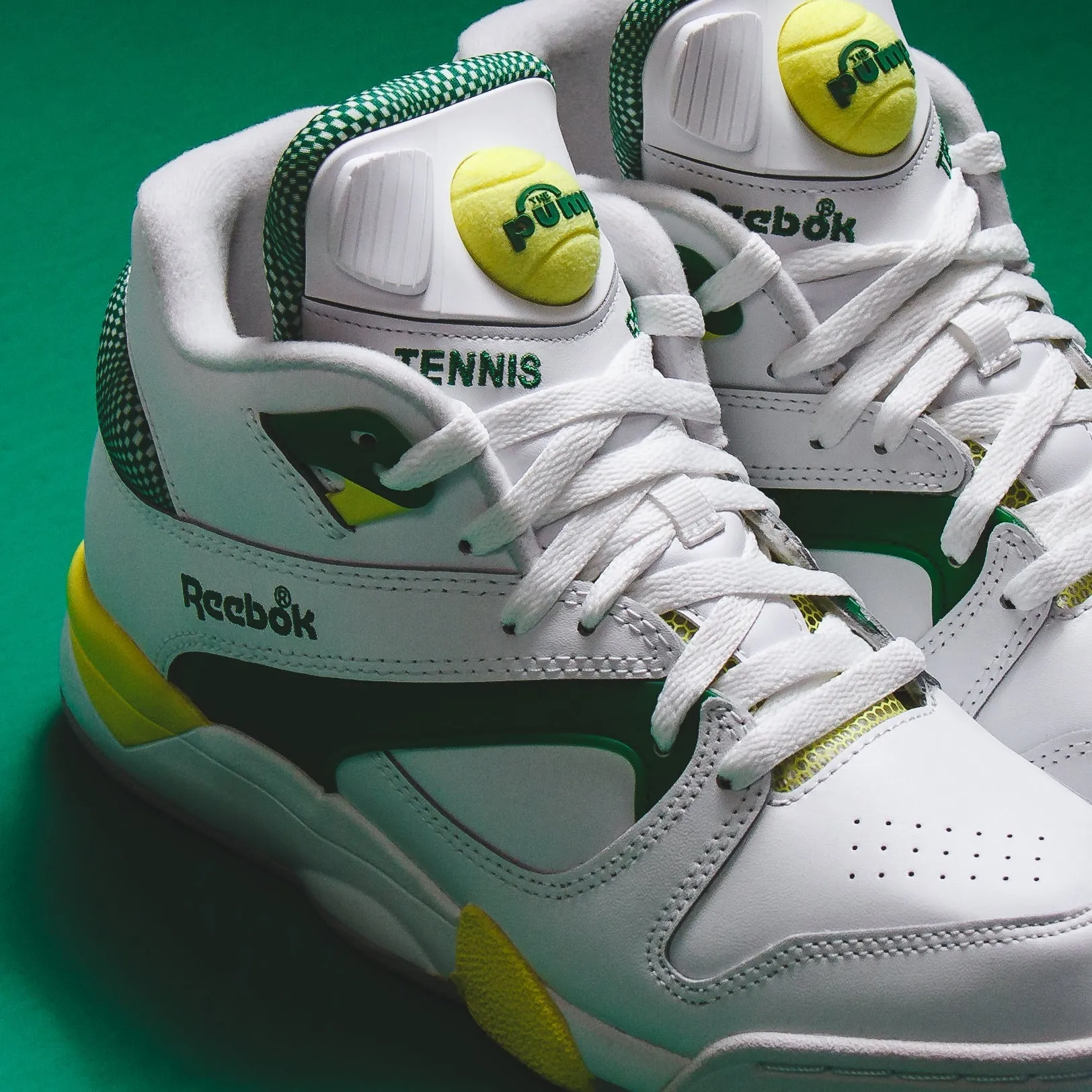 Reebok Classics Tennis Men Court Victory Pump 35th Anniversary Michael Chang White Green 100203282