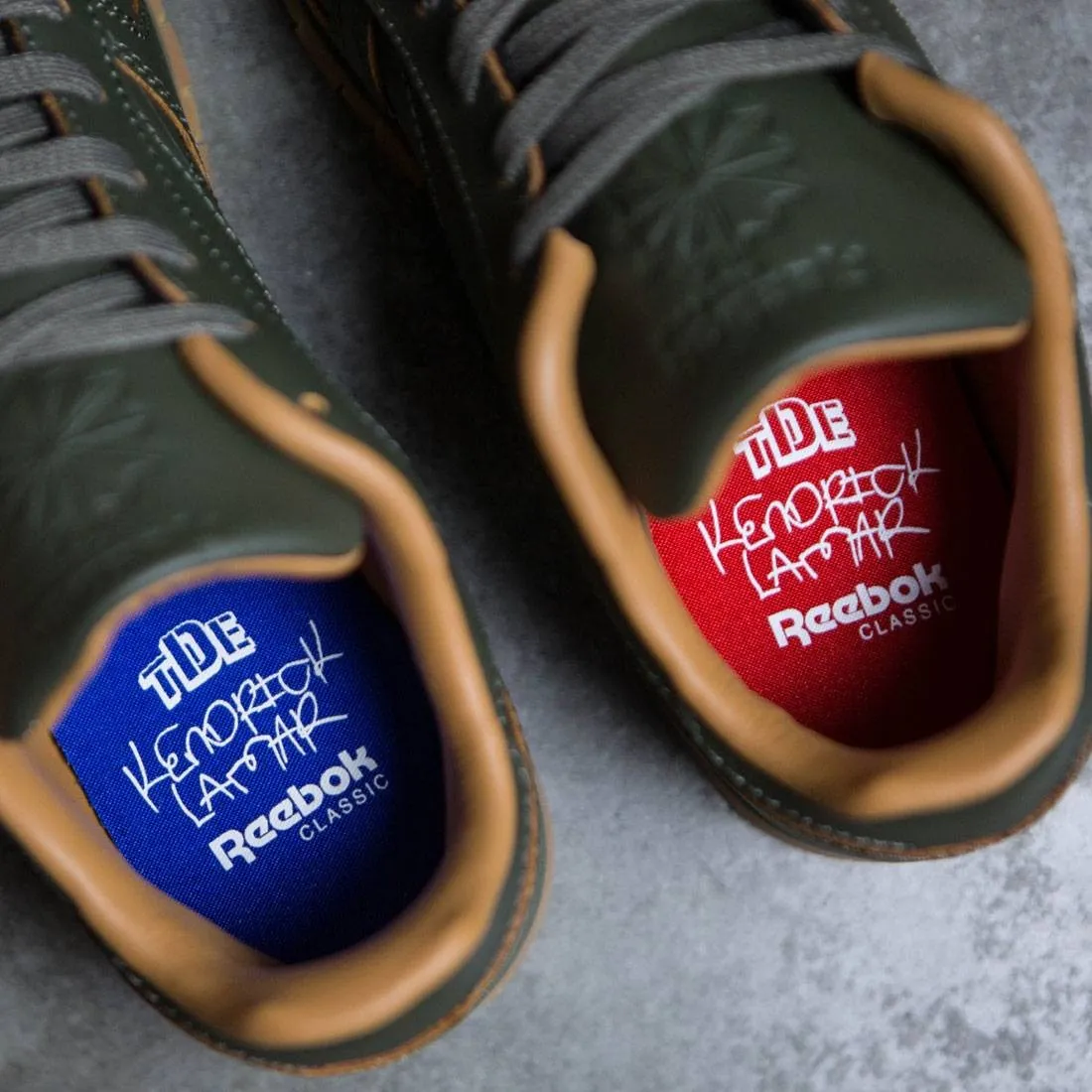 Reebok x Kendrick Lamar Big Kids Classic Leather (olive / olive night / gum)