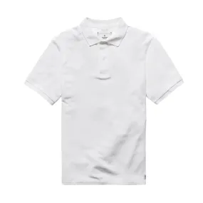 Reigning Champ   Classic Pique Polo White