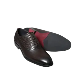 ROSSI X - Luxury two tone leather red bottom oxford shoes for men