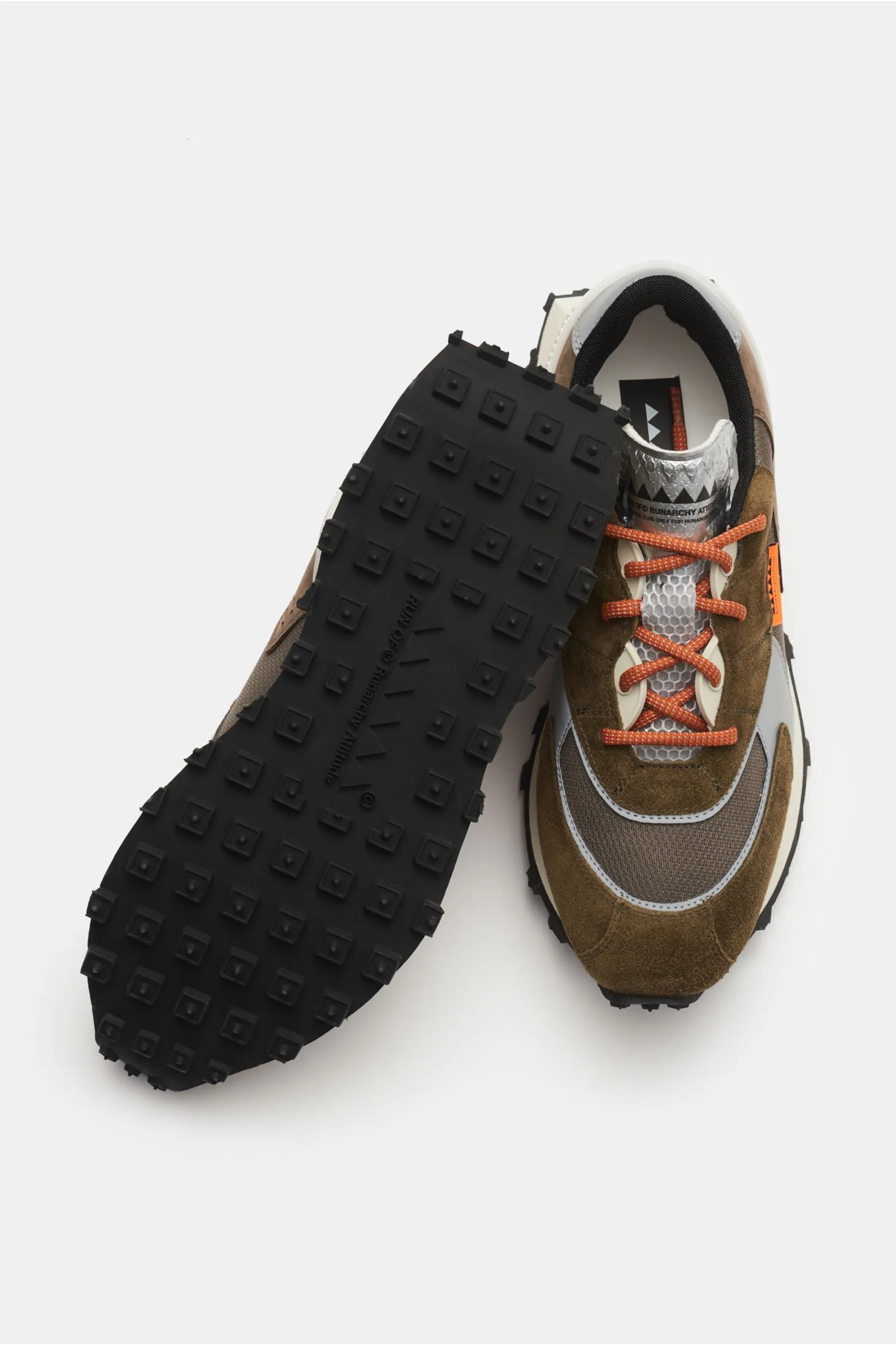 RUN OF sneakers 'Bodrum New York' grey-brown/khaki