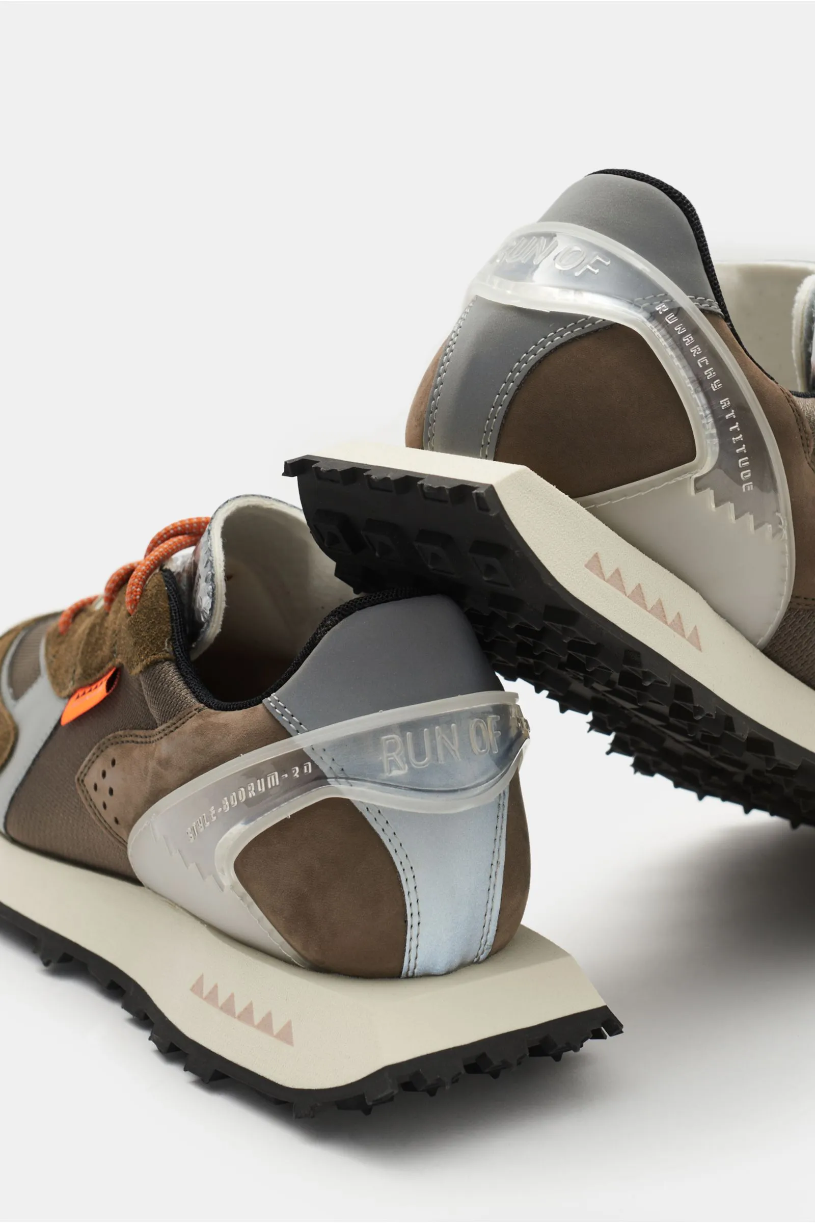 RUN OF sneakers 'Bodrum New York' grey-brown/khaki