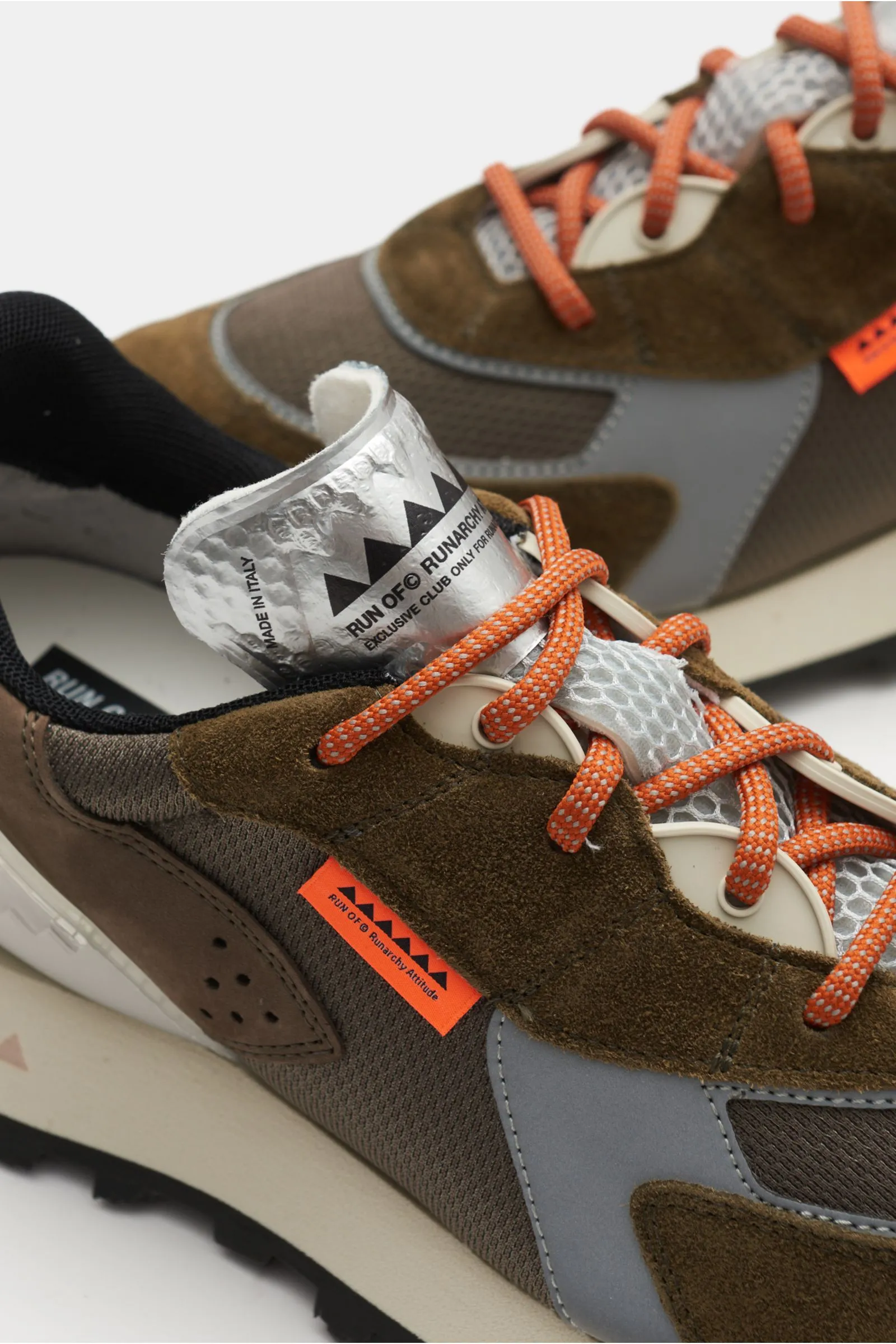 RUN OF sneakers 'Bodrum New York' grey-brown/khaki