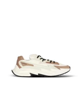 Run-Row leather and nylon sneakers