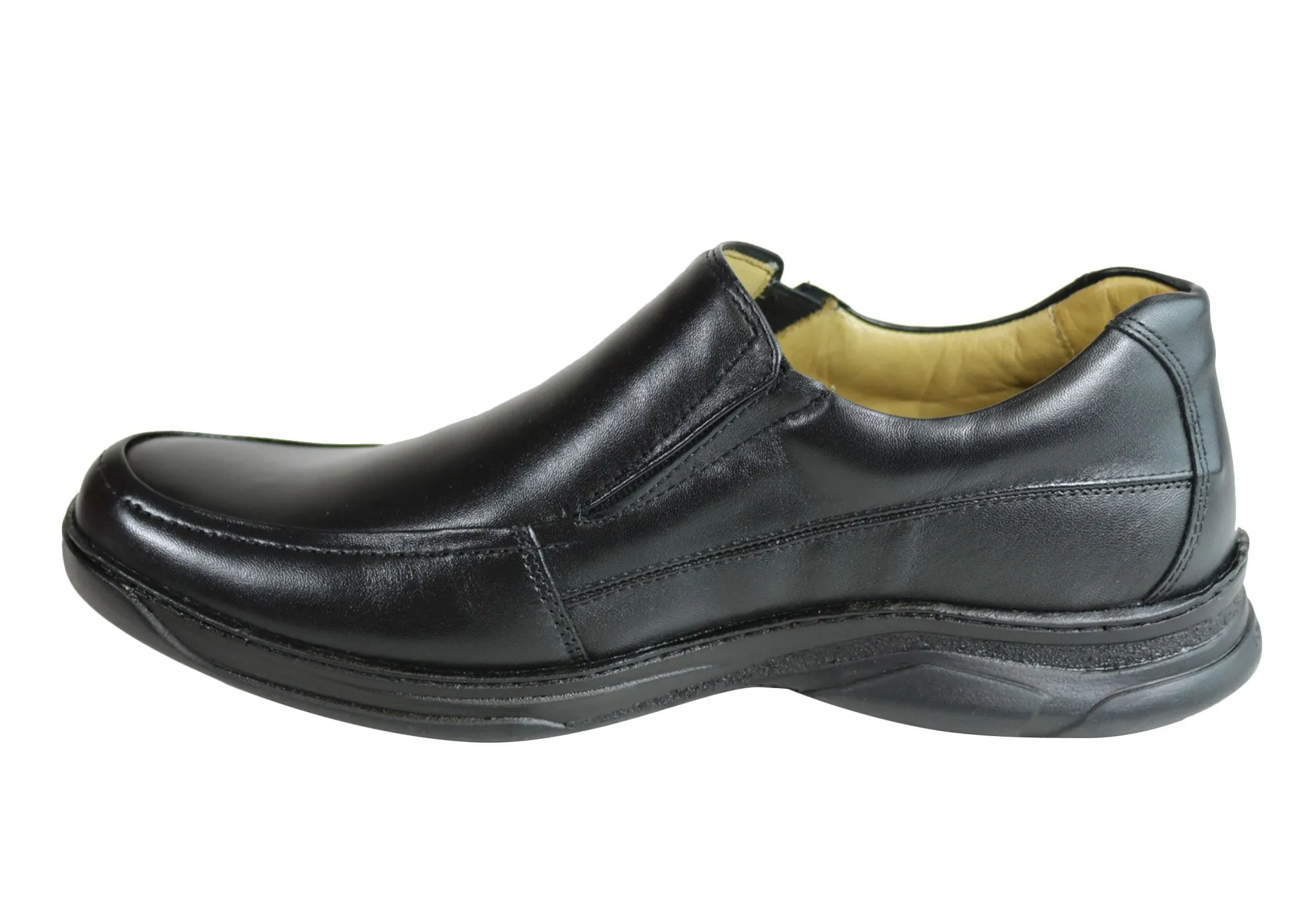 Savelli Roye Mens Comfort Leather Slip On Shoes Made In Brazil