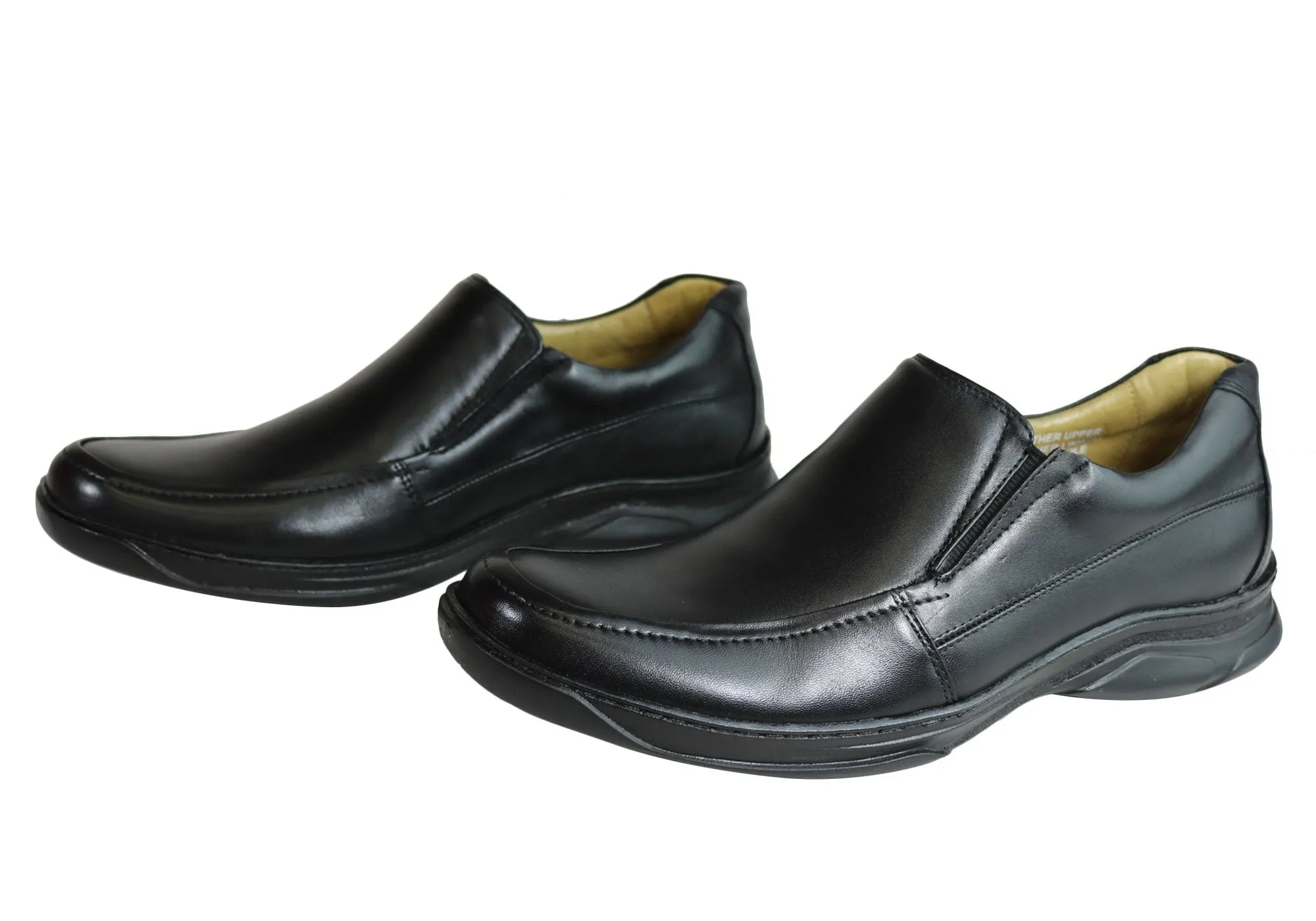 Savelli Roye Mens Comfort Leather Slip On Shoes Made In Brazil