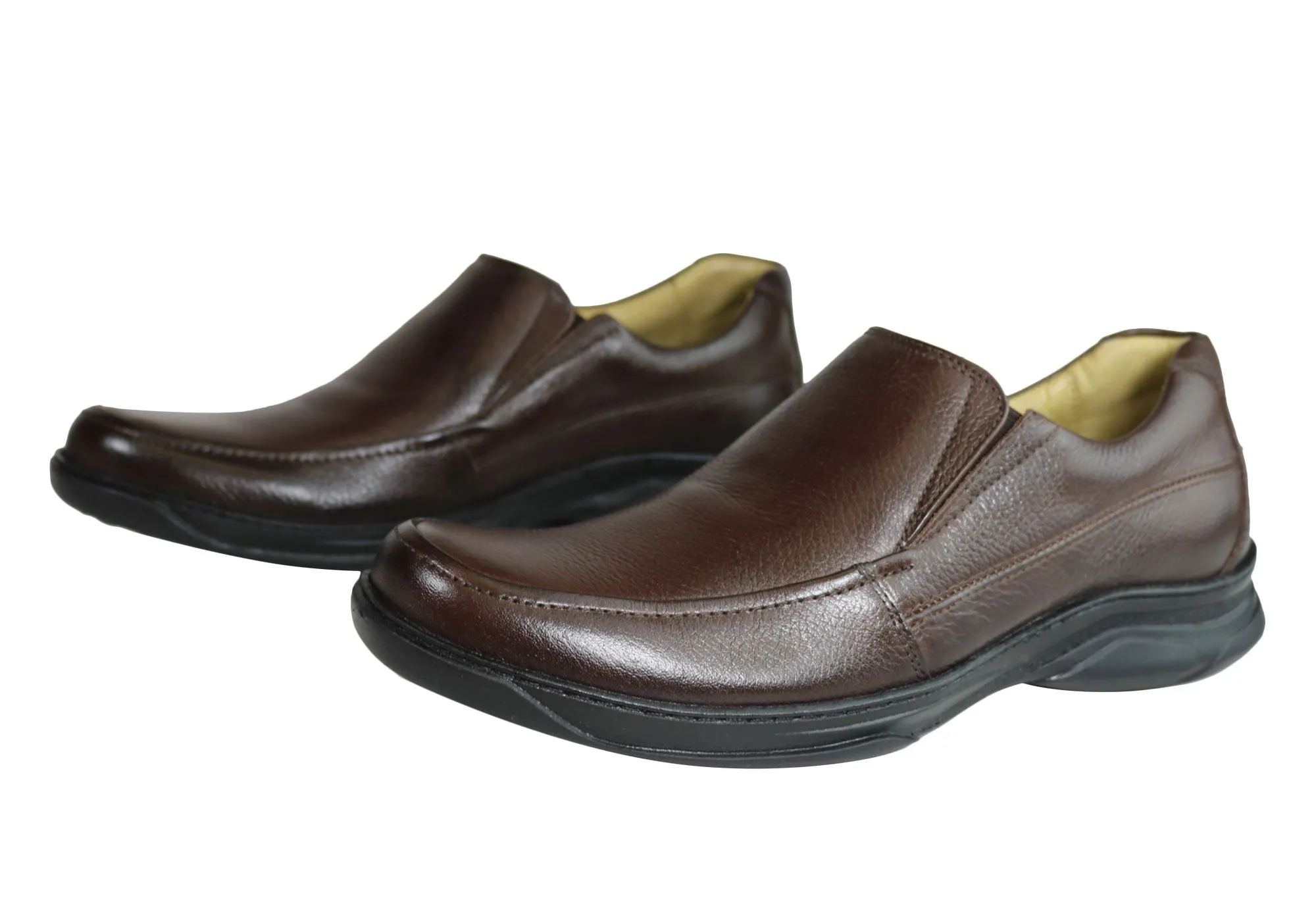 Savelli Roye Mens Comfort Leather Slip On Shoes Made In Brazil