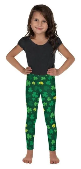 Shamrock Pattern Kid's Leggings