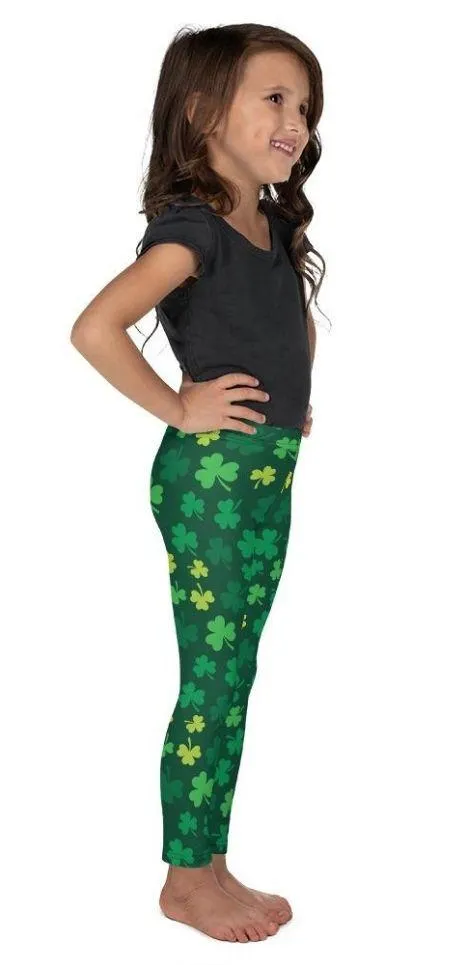 Shamrock Pattern Kid's Leggings