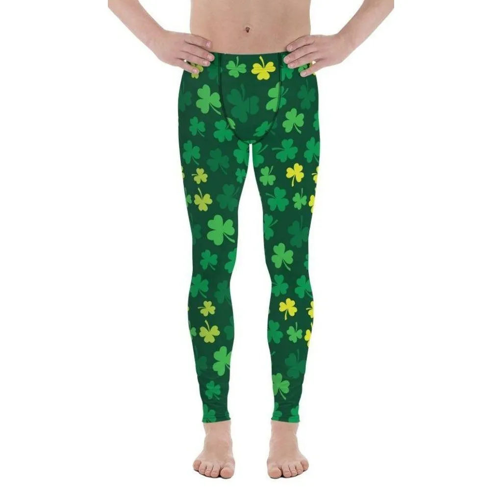 Shamrock Pattern Men's Leggings