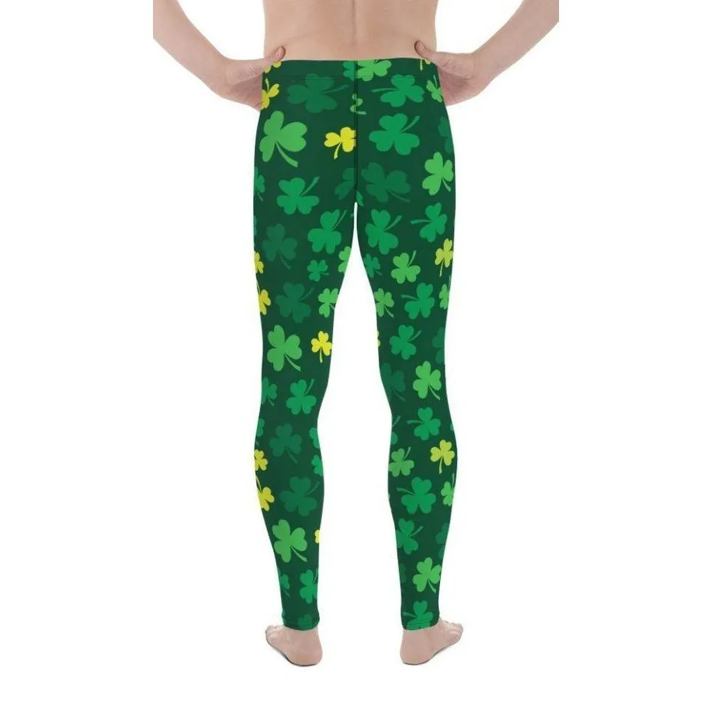 Shamrock Pattern Men's Leggings