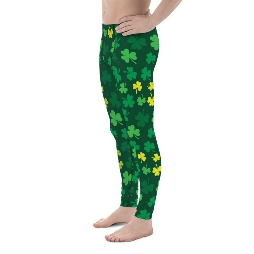 Shamrock Pattern Men's Leggings