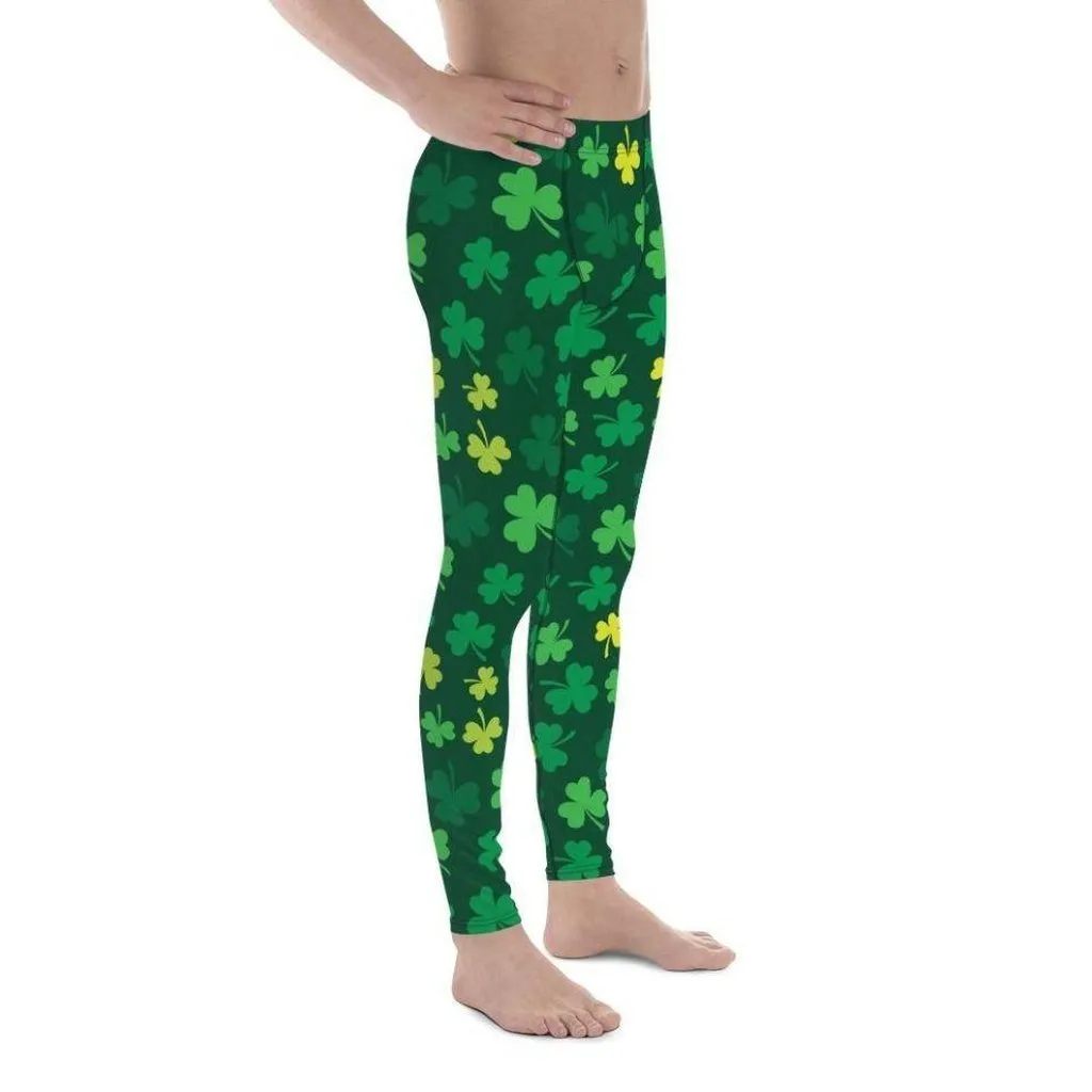 Shamrock Pattern Men's Leggings