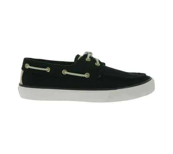 SPERRY Bahama Striper SC Men s Canvas Sneakers with Wave-Siping Technology STS24987 Black