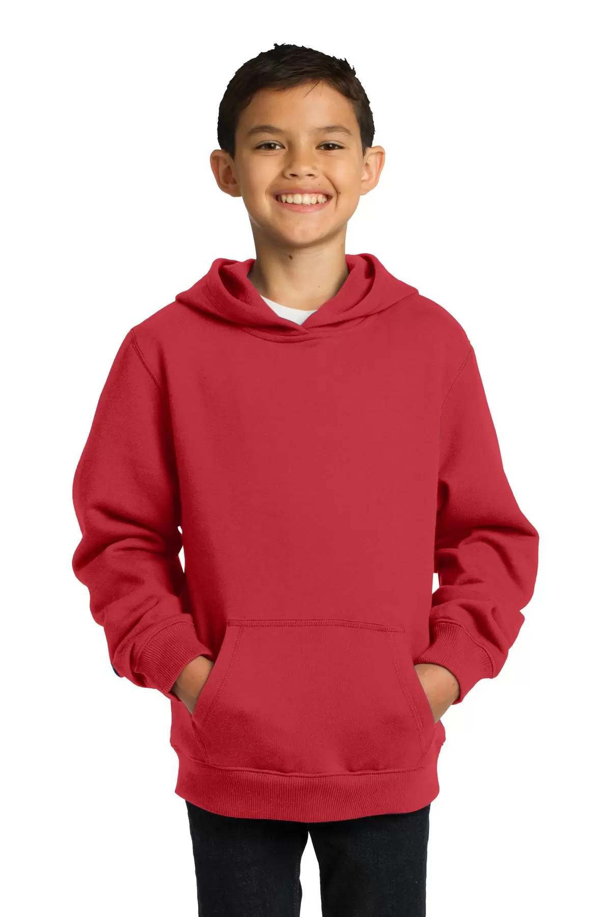 Sport Tek YST254 Sport-Tek Youth Pullover Hooded Sweatshirt SKU: YST254