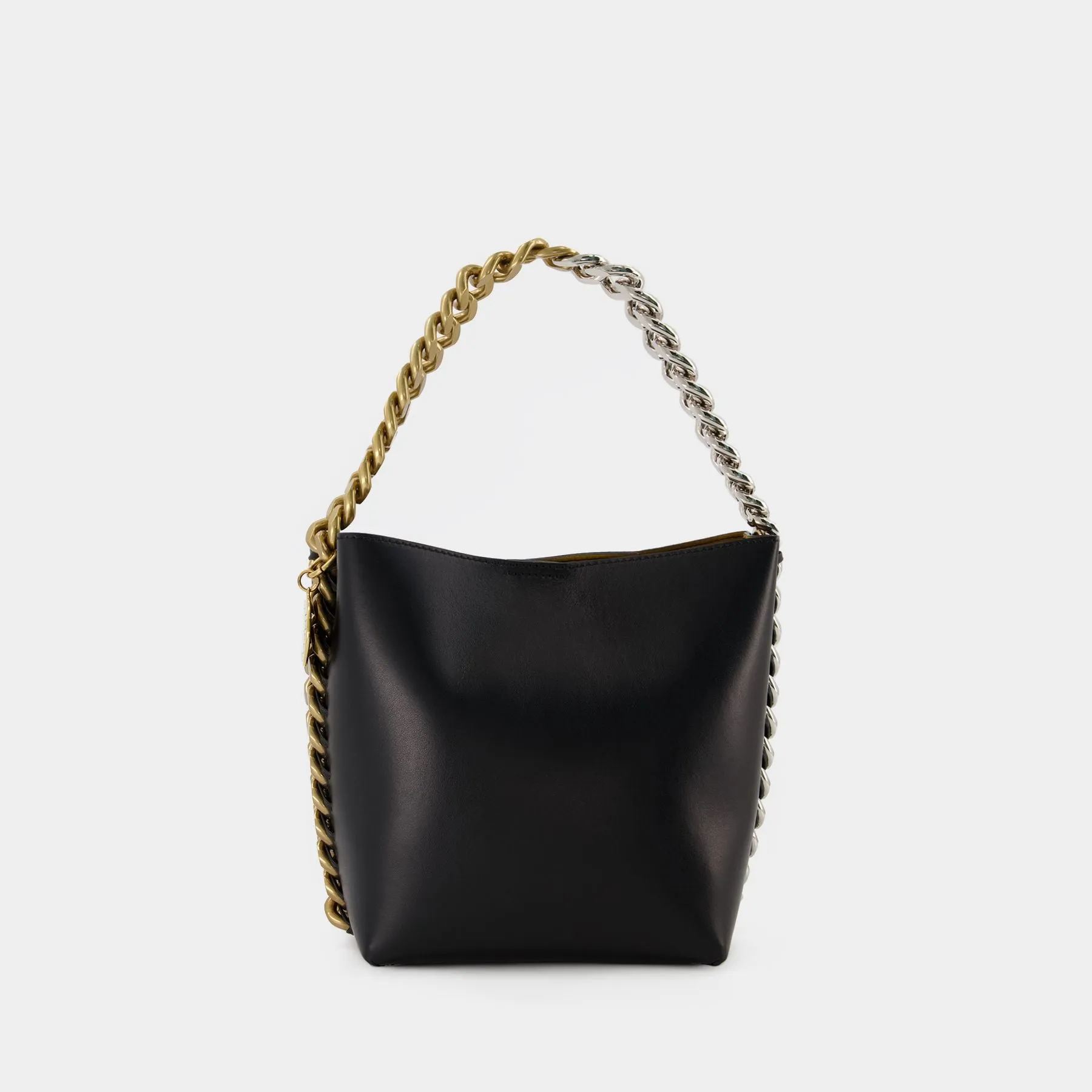 Stella McCartney  Frame Bucket Hobo Bag - Stella Mccartney -  Black - Leather Vegan