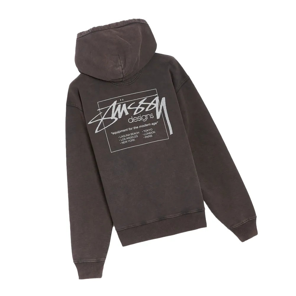 Stüssy Dyed Designs Hoodie Blue 118485_BLK