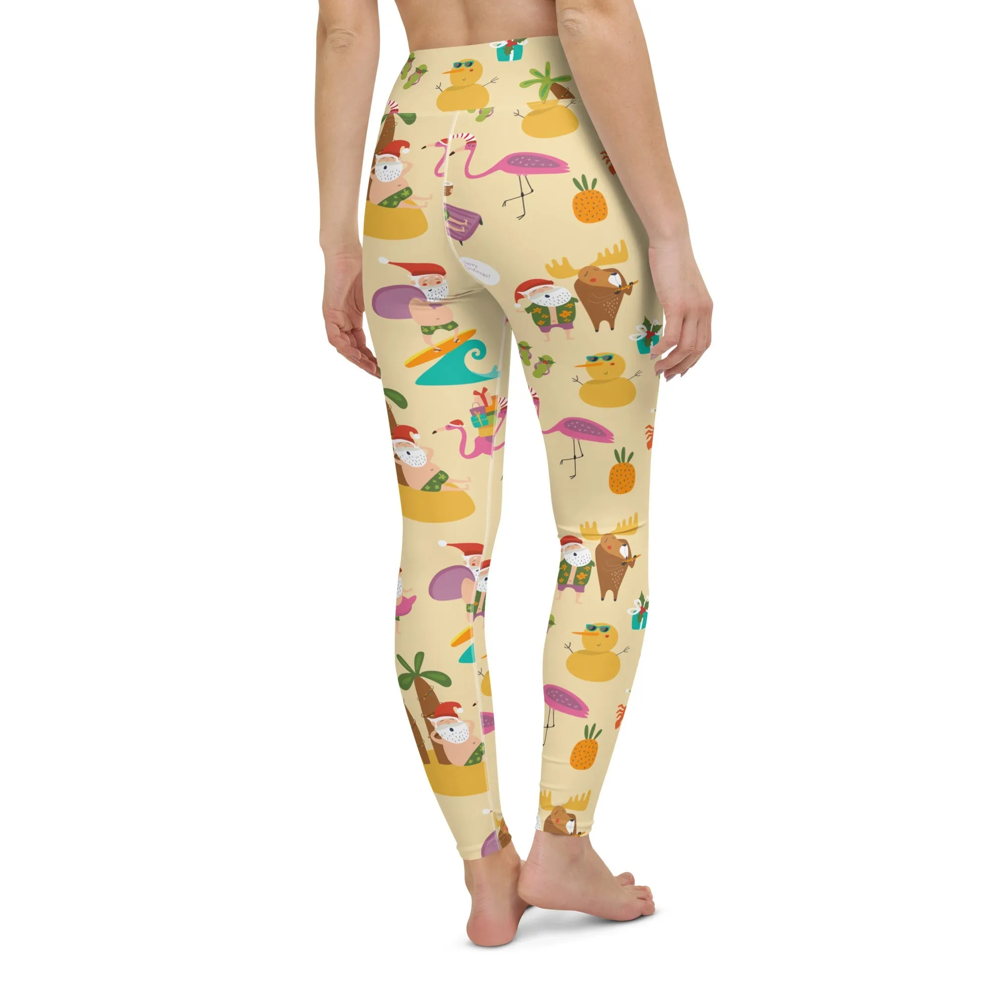 Summery Christmas Yoga Leggings