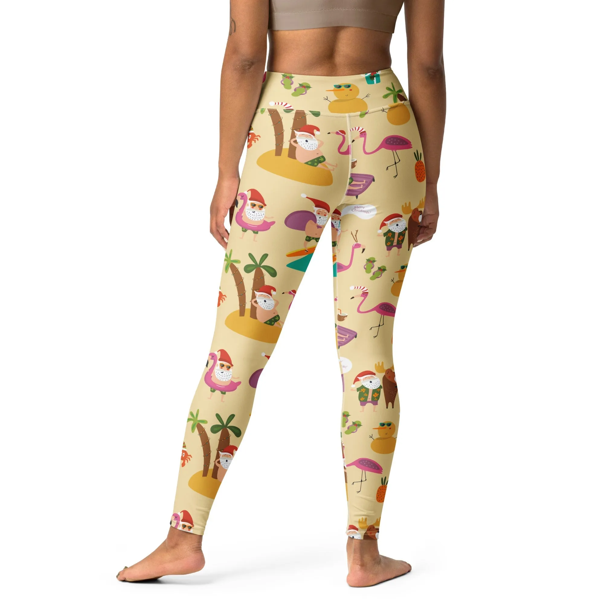 Summery Christmas Yoga Leggings